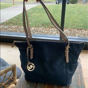 Navy Blue Michael Kors Shoulder Bag
